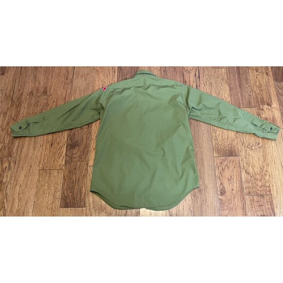 VTG BOY SCOUTS AMERICA Uniform Shirt Sanforized BSA Cub Approx Adult M Illinois - Picture 6 of 7